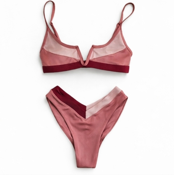 Oneone Other - 2 Piece OneOne Brand Mauve Metallic Bikini Size XS